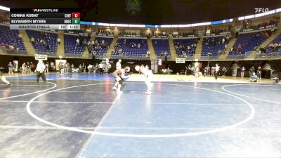 170 lbs Quarterfinal - Corina Kubat, Central Cambria vs Elysabeth Myers, Brockway