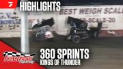 Highlights | 2024 KoT 360 Sprints at Tulare Thunderbowl Raceway