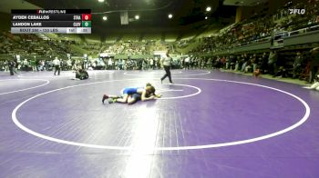120 lbs Consi Of 16 #1 - Ayden Ceballos, Strathmore vs Landon Lake, Clovis