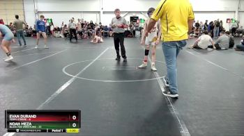 100 lbs Round 2 (8 Team) - Evan Durand, Terps Xtreme vs Noah Meza, Black Fox Wrestling