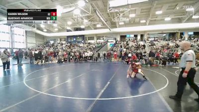 132 lbs Champ. Round 1 - Kaden Wilson, Grand County vs Gustavo Aparicio, Weber