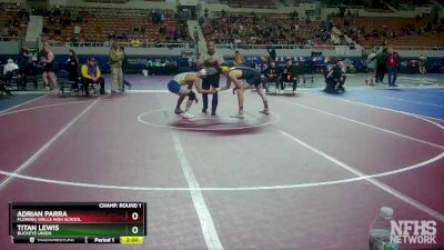 D2-165 lbs Champ. Round 1 - Adrian Parra, Flowing Wells High School vs Titan Lewis, Buckeye Union