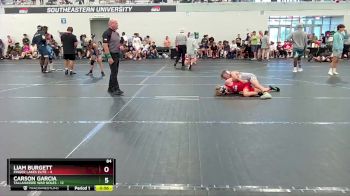 84 lbs Round 3 (4 Team) - Carson Garcia, Tallahassee War Noles vs Liam Burgett, Finger Lakes Elite