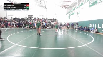 285 lbs Round Of 16 - Mateo Ford, New London vs Jayden Gravel, Guilford