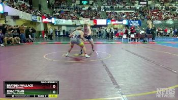 AA - 285 lbs Cons. Round 3 - Issac Tolan, Great Falls / MSDB vs Brayden Wallace, Missoula Sentinel