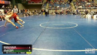 127 lbs Placement Matches - Nolan Mack, E2-Fargo Davies vs Seamus Kuklok, W4-Bismarck Century