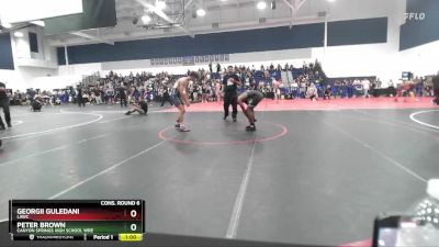 150 lbs Cons. Round 6 - Peter Brown, Canyon Springs High School Wre vs Georgii Guledani, LAWC