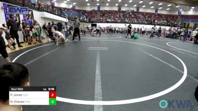 76 lbs Quarterfinal - Paisley Jones, Tecumseh Youth Wrestling vs Noah Chavez, Standfast OKC