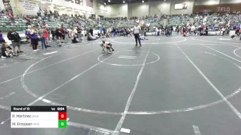 43 lbs Round Of 16 - Rio Martinez, Douglas County Grapplers vs Mattis Grosjean, Predators WC