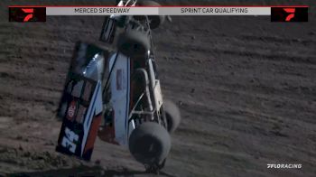 Cody Spencer Flips Sprint Car, Keeps Driving At Merced Speedway