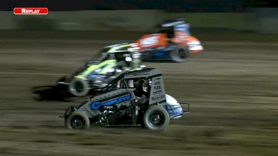 Carson Macedo Collides With Lapped Traffic At Merced Midget Madness