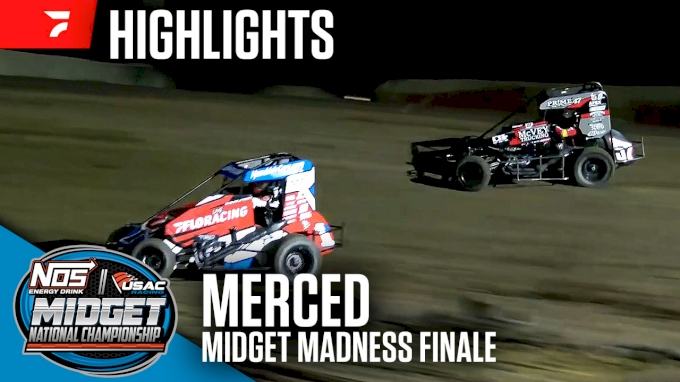 Highlights | 2024 USAC Midget Madness Finale at Merced Speedway