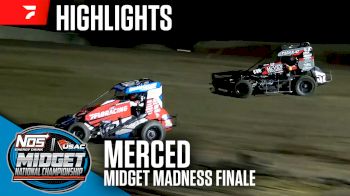 Highlights | 2024 USAC Midget Madness Finale at Merced Speedway