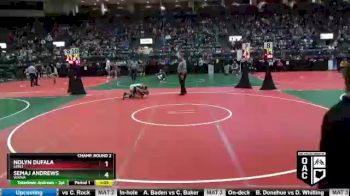 95 lbs Champ. Round 2 - Semaj Andrews, WWWA vs Nolyn Dufala, SRW2