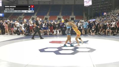 100 lbs Cons. Rd Of 16 - Emma Moore, Kentucky vs Aniya Polk, Ohio