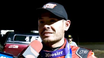 Kyle Larson Reacts After Winning USAC Midgets Merced Finale