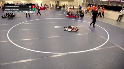 10U - 63 lbs Champ. Round 1 - Landon Michel, New Prague Wrestling vs Nolan Poncelet, Pine Island Panthers