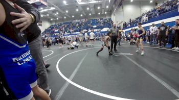 70 lbs Quarterfinal - Brinley Leyba, Team Tulsa Wrestling Club vs Lorenzo Hernandez, Lone Grove Takedown Club