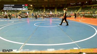 83 lbs Final - Cameron Ramp, Backyard Brawlers Midwest vs Jaxon Holtz, Brecksville-Broadview Hts