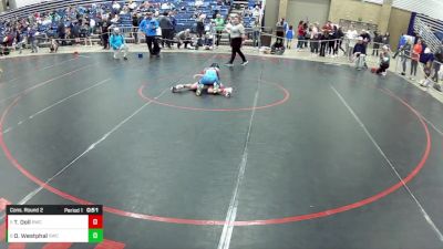 12U Boys - 78 lbs Cons. Round 2 - Oliver Westphal, Sabertooth Wrestling Club vs Tyson Doll, Braves Wrestling Club