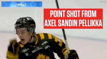 Red Wings Prospect Axel Sandin Pellikka Keeps Up High Scoring Pace With Point-Shot Goal For Skellefteå