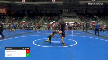 67 lbs Consolation - Davin Renick, Honey Badger WC vs TJ Lovell, Hammer Time