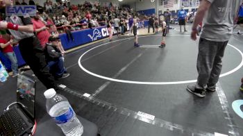 43 lbs Rr Rnd 1 - Grayson Baker, Morrison Takedown Club vs Preslie Dickerson, Clinton Youth Wrestling