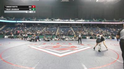 5A - 145 lbs 1st Place Match - Amiah Watts, Dixon vs Riley Johnson, Parkwood High School