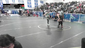 120 lbs Cons. Round 2 - Cassedy Sanchez, Schurr vs Mya Arredondo, Rancho Verde