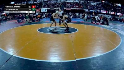 AA - 165 lbs Cons. Round 2 - Michael Spears, Belgrade vs Kane Mahlum, Great Falls CMR