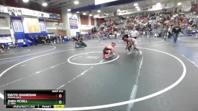 150 lbs Cons. Round 2 - Davyd Ohanesian, Mission Viejo vs Zhen McGill, El Toro