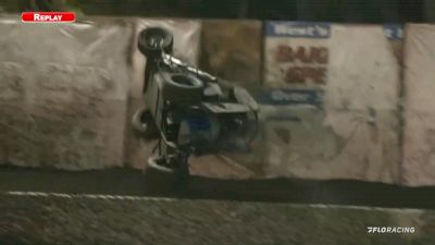 Carson Macedo Takes A Violent Tumble At Bakersfield USAC November Classic