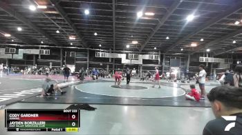 182 lbs Quarterfinal - Jayden Borzilleri, East Valley Wrestling Club vs Cody Gardner, SunKids