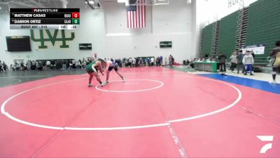 215 lbs 5th Place Match - Damion Ortiz, Cajon vs Matthew Casas, Beaumont