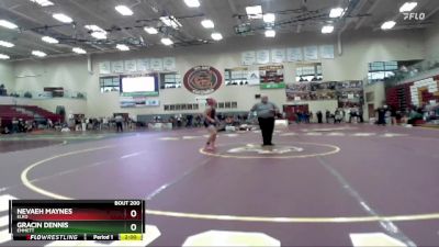 145 lbs Champ. Round 2 - Gracin Dennis, Emmett vs Nevaeh Maynes, Elko