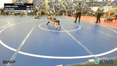 55 lbs 3rd Place - Camden Holden, Ponca City Wildcat Wrestling vs Alex Korte, Wagoner Takedown Club