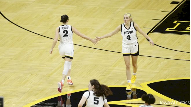 Hannah Stuelke Led The Way Again For Iowa, This Time Against BYU WBB