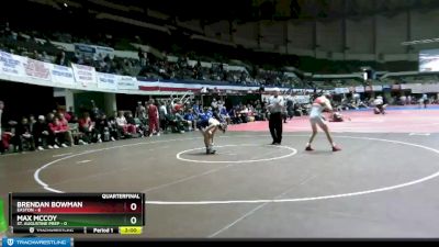 113 lbs Quarterfinals (8 Team) - Brendan Bowman, Easton vs Max McCoy, St. Augustine Prep