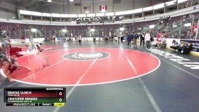 101 lbs Quarterfinal - Drayke Ulrich, Tioga Sr HS vs Cristofer Mendez, Chambersburg Area Hs