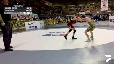 Intermediate Boys - 63 lbs Cons. Round 3 - Jackson Reyes, Red Wave Wrestling vs Eli Diesslin, Mad Dawg Wrestling Club