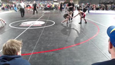 62 lbs Cons. Round 2 - Luke Robertson, Kitsap Ironman Wrestling Club vs Liberty Owen, Ferndale Force Wrestling Club