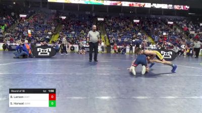 105 lbs Round Of 16 - Brigham Larson, Central Dauphin vs Slade Horwat, Derry