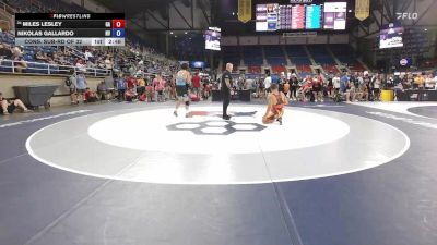 165 lbs Cons. Sub-rd Of 32 - Miles Lesley, GA vs Nikolas Gallardo, NV