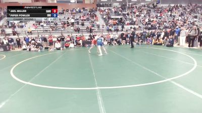 76 Finals kg Champ. Round 1 - Jael Miller, Cardinal WC vs Piper Fowler, Statesman Wrestling Club