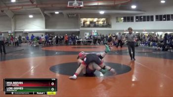 170 lbs Semifinal - Mya Reeves, PORT CLINTON vs Lori Grimes, MARYSVILLE