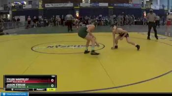 110 lbs Round 1 (3 Team) - TYLER WHITELEY, Burnt Hills Sr HS vs Jason Kwaak, Brentwood High Sch
