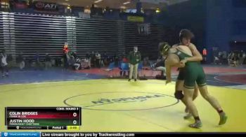 152 lbs Cons. Round 3 - Colin Bridges, Frank W Cox vs Justin Hood, Ponaganset Chieftains