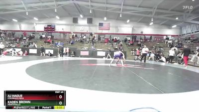 141 lbs Cons. Round 4 - Kaden Brown, Montevallo vs AJ Hague, Colorado Mesa