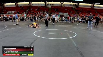 92 lbs Round 1 - Waylon Kerby, Mineral Wells vs Marcus Rideout, Cp