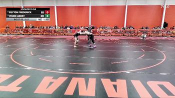 157 lbs Semifinal - Peyton Frederick, Rochester Christian University vs Vinnie Abbey, Indiana Tech